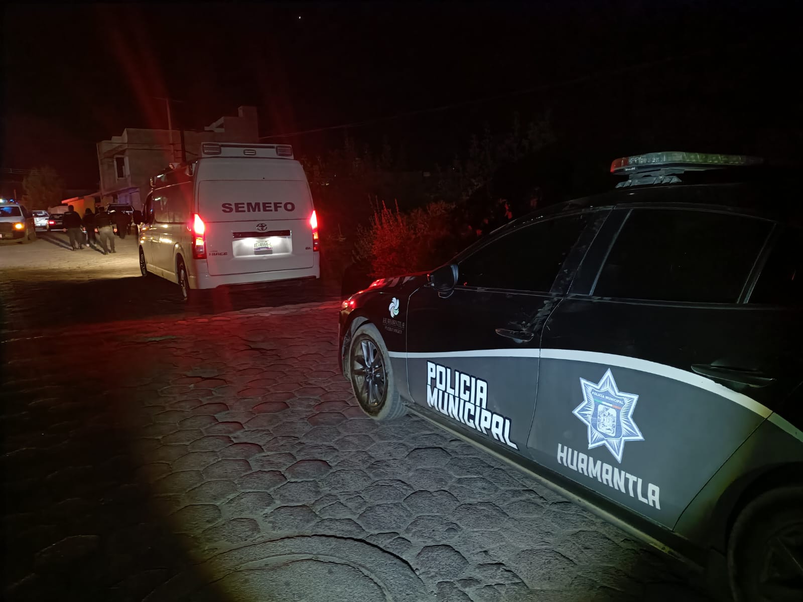 Resguarda Policía Municipal de Huamantla zona donde fue localizada una persona suspendida